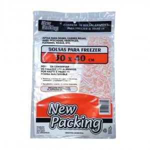 NEW PACKING BOLSAS PARA FREEZER 30x40 cm 10u